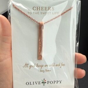 Ras Rose Gold Pendant Necklace